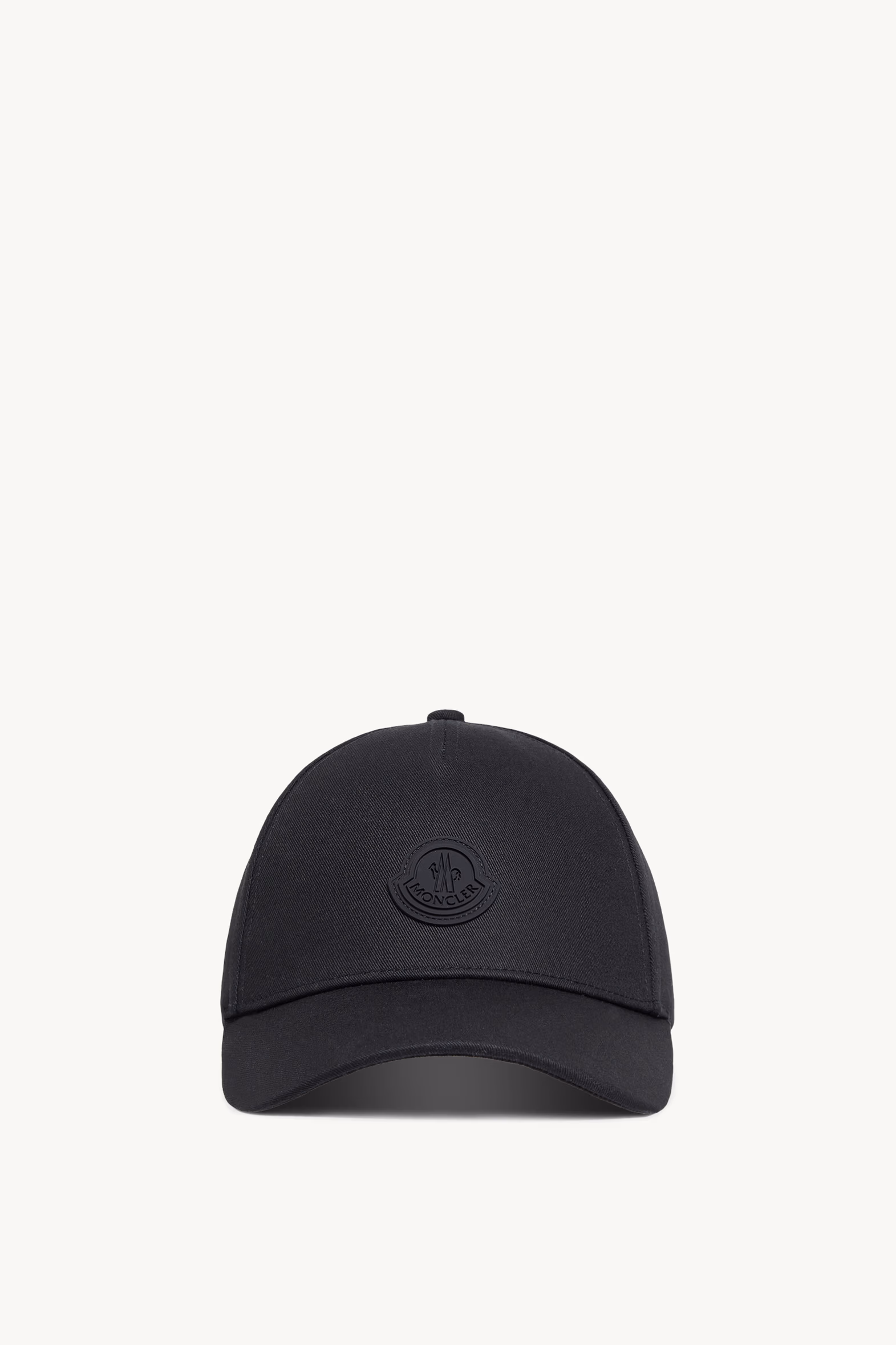 Casquette en gabardine de coton Femmes Noir Moncler 0